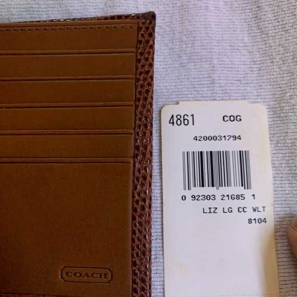 Men’s coach, wallet, leather, never used new - Picture 8 of 11